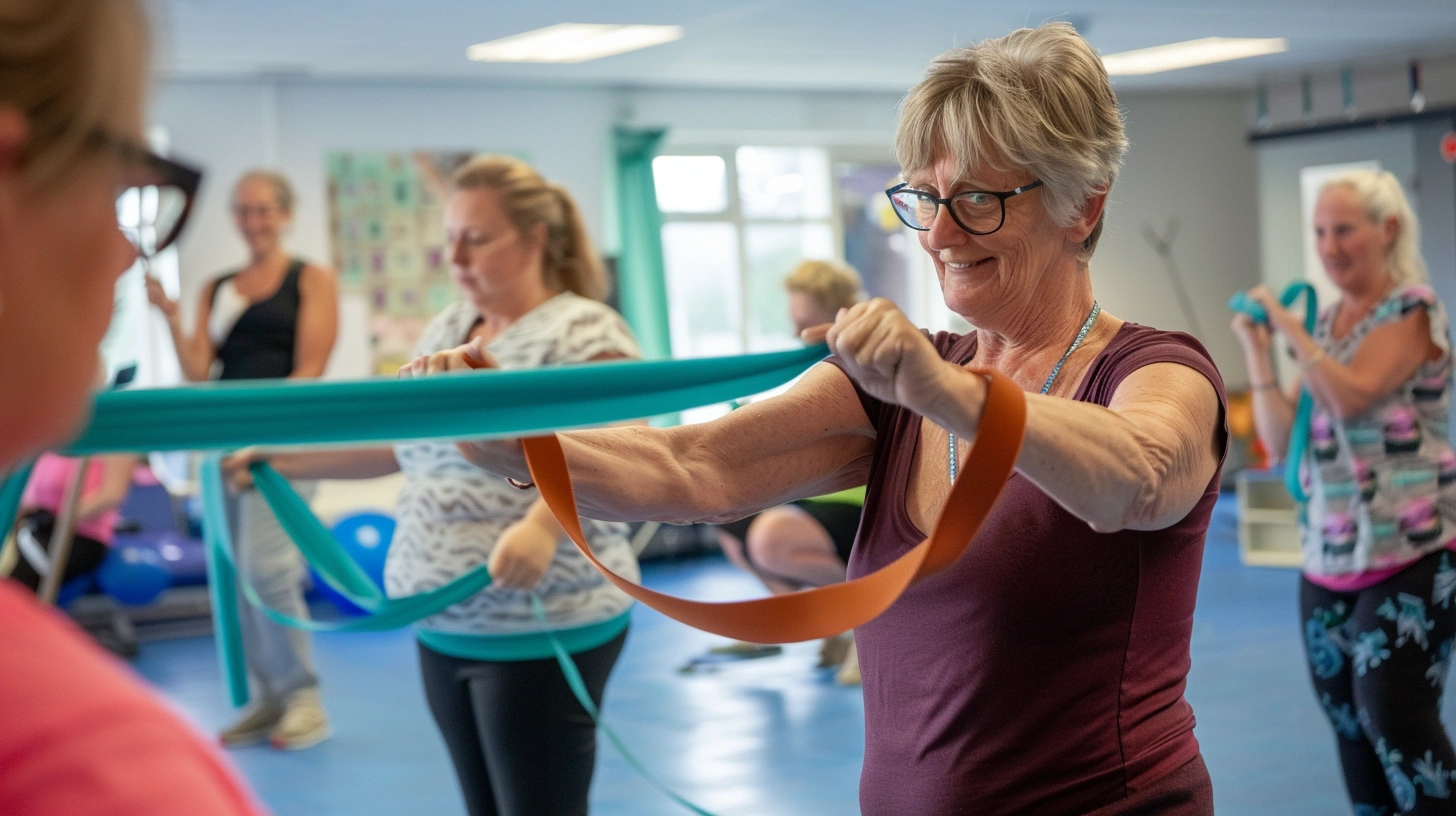 Заняття з використанням фітнес-стрічок для покращення м'язового тонусу